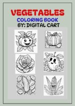 Vegetables coloring book for kids